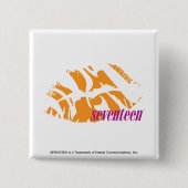 Zebra-Orange Button (Vorderseite)