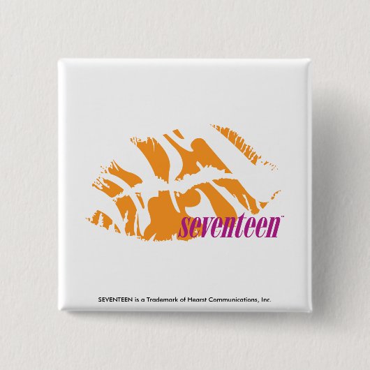 Zebra-Orange Button (Vorderseite)