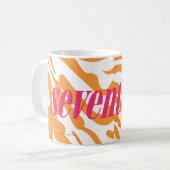 Zebra-Orange Kaffeetasse (Vorderseite Links)