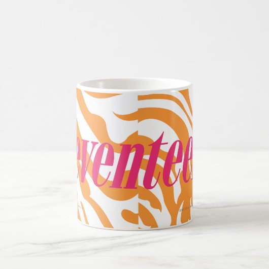 Zebra-Orange Kaffeetasse (Mittel)