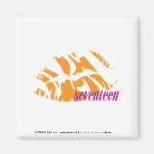 Zebra Orange Magnet (Vorne)