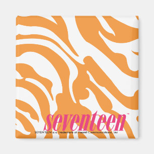 Zebra Orange Magnet
