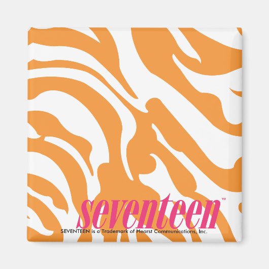 Zebra Orange Magnet (Vorne)