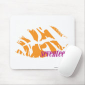 Zebra-Orange Mousepad (Mit Mouse)
