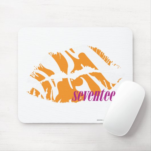 Zebra-Orange Mousepad (Mit Mouse)