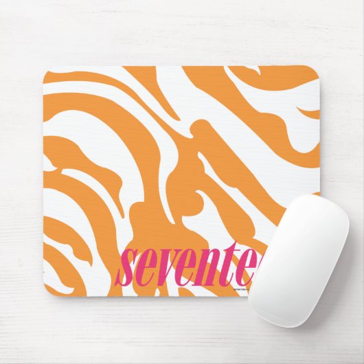 Zebra-Orange Mousepad (Mit Mouse)