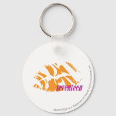 Zebra Orange Schlüsselanhänger (Vorderseite)