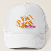 Zebra Orange Truckerkappe (Vorderseite)