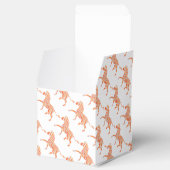 Zebra Orange und Weiße Silhouette Geschenkschachtel (Geöffnet)