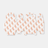 Zebra Orange und Weiße Silhouette Geschenkschachtel (Ungefaltet)