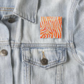 Zebra Orange und White Print Button (Beispiel)