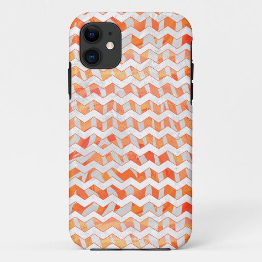 Zebra Orange und White Print Case-Mate iPhone Hülle (Rückseite)