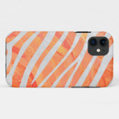 Zebra Orange und White Print Case-Mate iPhone Hülle (Rückseite (Horizontal))