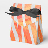 Zebra Orange und White Print Geschenkschachtel (Vorderseite)