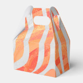 Zebra Orange und White Print Geschenkschachtel (Rückseite)