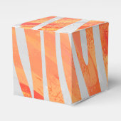 Zebra Orange und White Print Geschenkschachtel (Vorderseite)