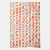 Zebra Orange und White Print Handtuch (Vertikal)