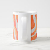 Zebra Orange und White Print Jumbo-Tasse (Rückseite)