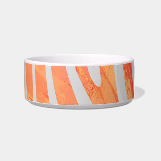 Zebra Orange und White Print Napf (Rechts)
