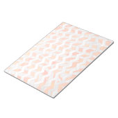 Zebra Orange und White Print Notizblock (angewinkelt)