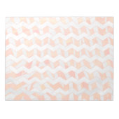 Zebra Orange und White Print Notizblock (Vorderseite)