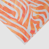 Zebra Orange und White Print Seidenpapier (Ausschnitt)