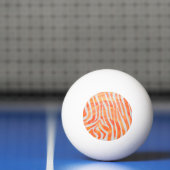 Zebra Orange und White Print Tischtennisball (Netto)