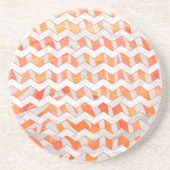 Zebra Orange und White Print Untersetzer (Vorne)
