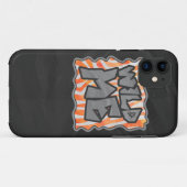 Zebra Orange und White Wild Me Case-Mate iPhone Hülle (Rückseite (Horizontal))