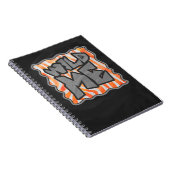 Zebra Orange und White Wild Me Notizblock (Rechte Seite)