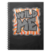 Zebra Orange und White Wild Me Notizblock (Vorderseite)