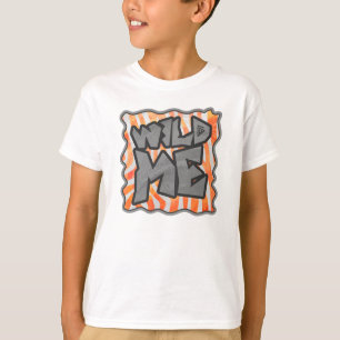 Zebra Orange und White Wild Me T-Shirt