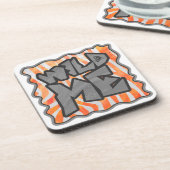 Zebra Orange und White Wild Me Untersetzer (Linke Seite)