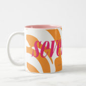 Zebra-Orange Zweifarbige Tasse (Links)