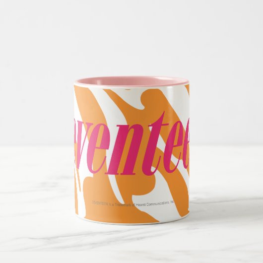 Zebra-Orange Zweifarbige Tasse (Mittel)