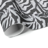 Zebra Original Art Abstrakt Animal Wildlife Geschenkpapier (Rolleneckpunkt)