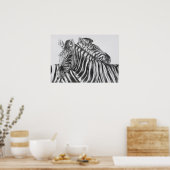 Zebra Original Stift Zeichnend Poster (Küche)