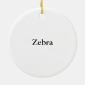 Zebra Ornament (Hinten)