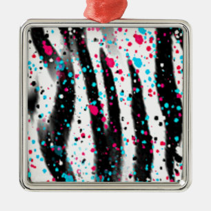 Zebra Ornament Aus Metall