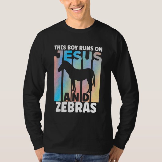 Zebra Outfit for Zebra Lovers for Boys T-Shirt (Vorderseite)