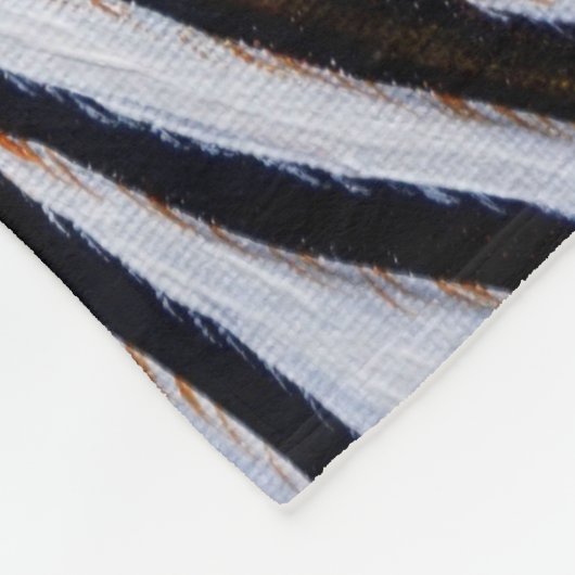 Zebra Painting Fleecedecke (Ecke)