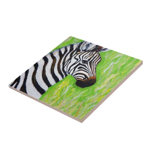 Zebra Painting Fliese (Seite)