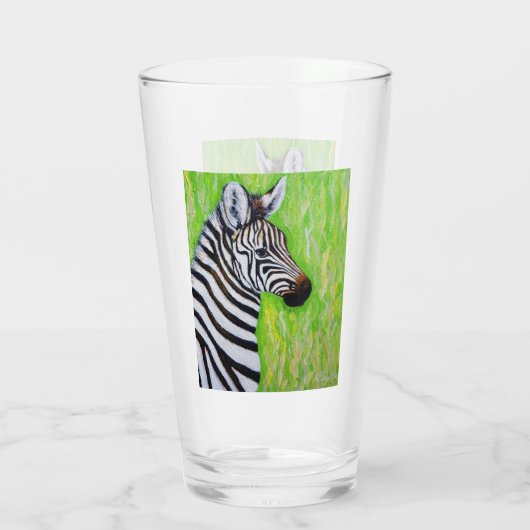 Zebra Painting Glas (Rückseite)