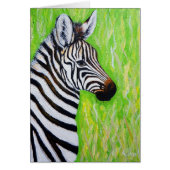Zebra Painting Grußkarte (Vorne)