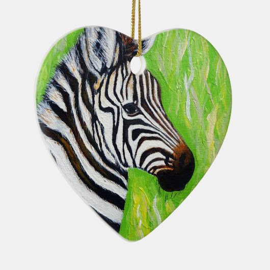 Zebra Painting Keramik Ornament (Rechts)