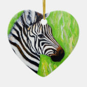 Zebra Painting Keramik Ornament (Vorne)