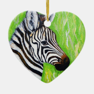 Zebra Painting Keramikornament