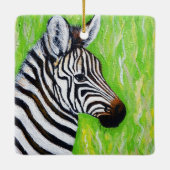 Zebra Painting Keramikornament (Rückseite)