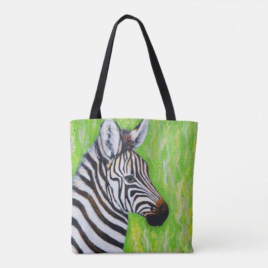 Zebra Painting Tasche (Rückseite)