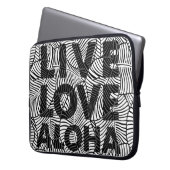 Zebra Palm Aloha Hawaiian Tropical Wetsuit Laptopschutzhülle (Vorderseite Links)